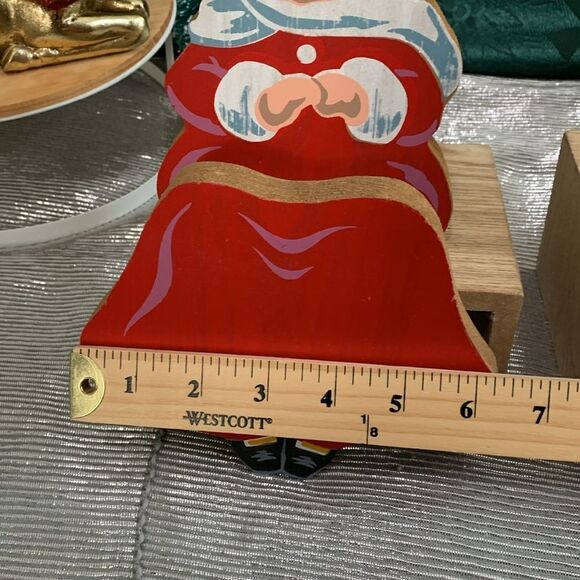 Vintage Festive Wooden Santa and Mrs Claus
Shelf Sitters Christmas Decor - Picture 4 of 17